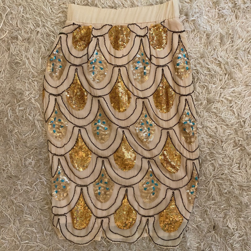 Sequin pencil skirt